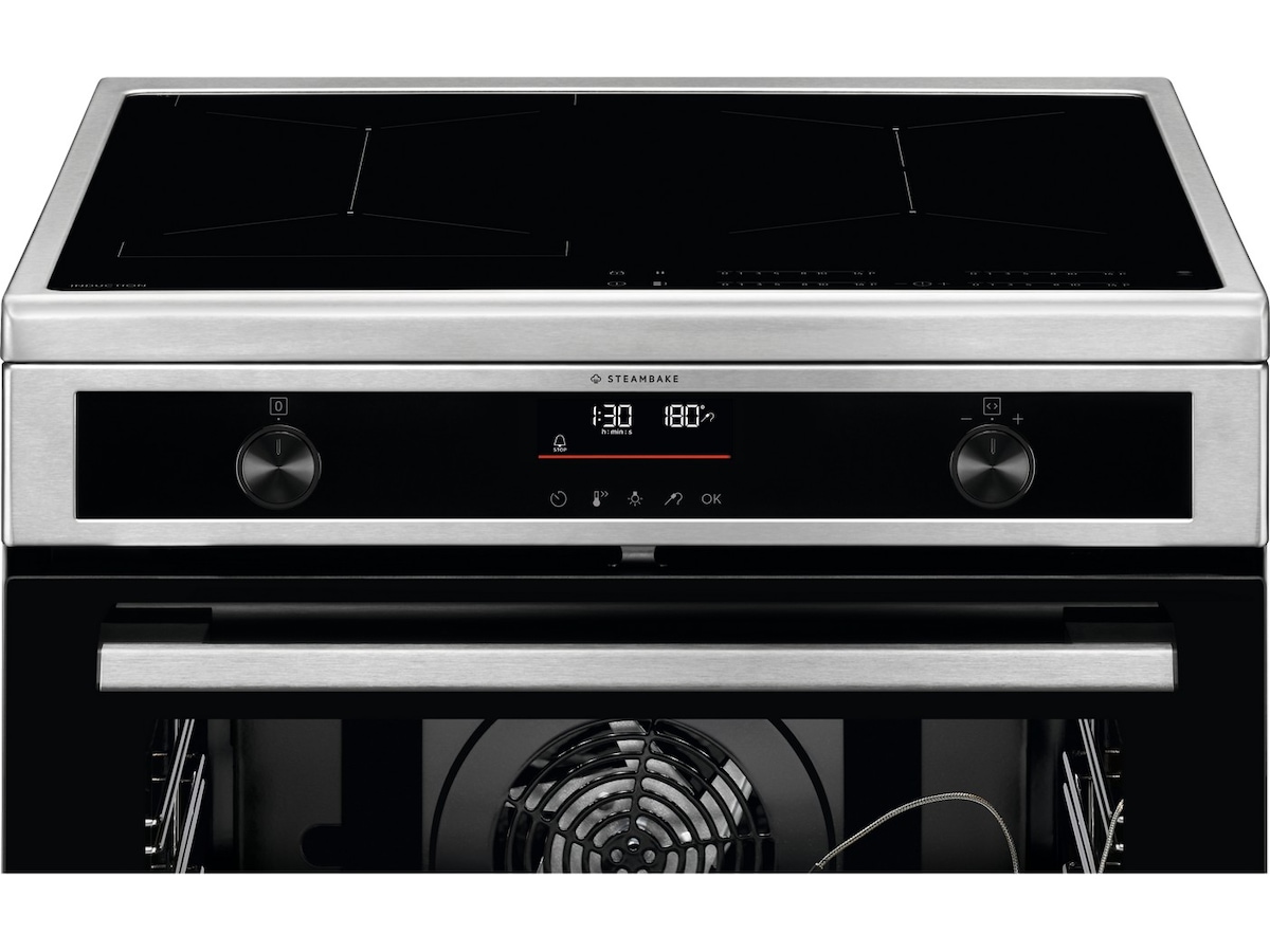 Electrolux 600 SteamBake induksjon 60 cm pyrolyse (stål) Komfyr