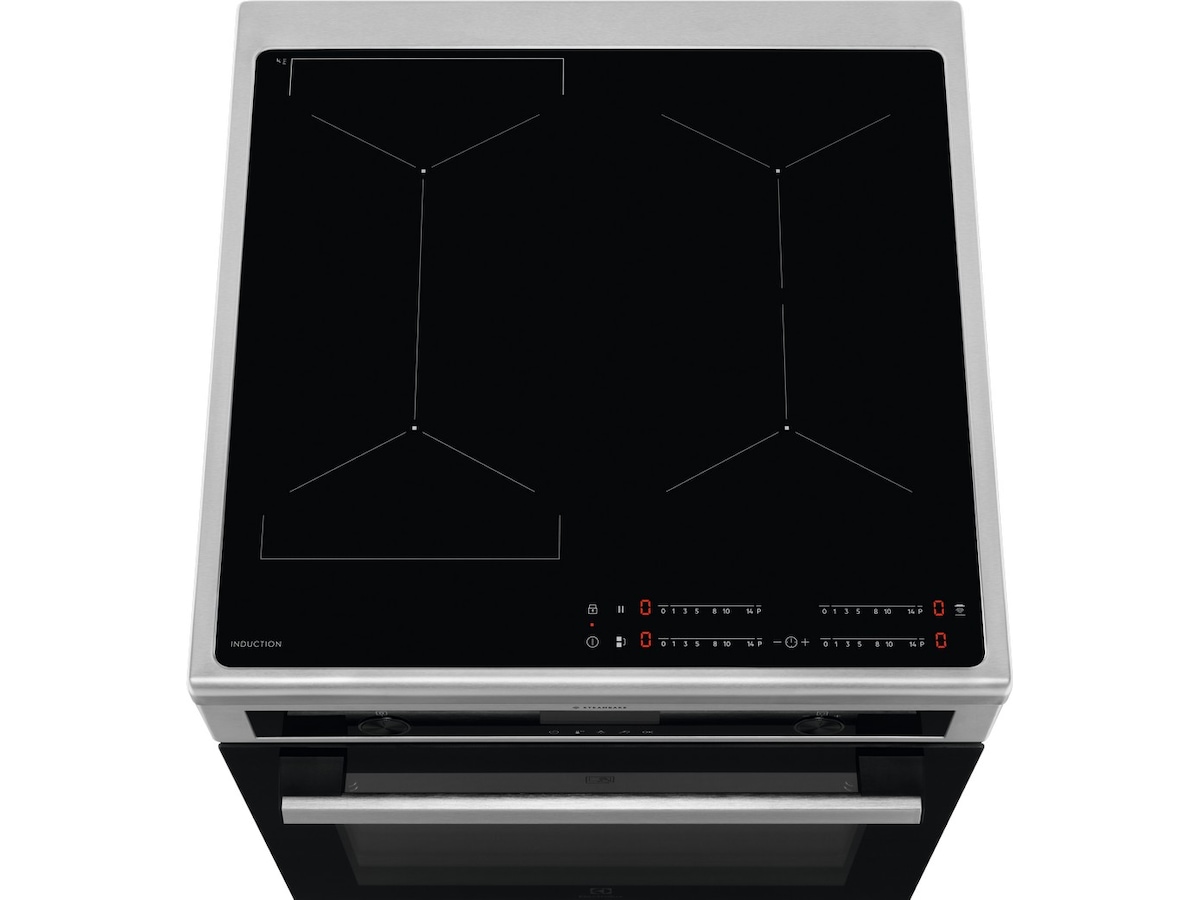 Electrolux 600 SteamBake induksjon 60 cm pyrolyse (stål) Komfyr