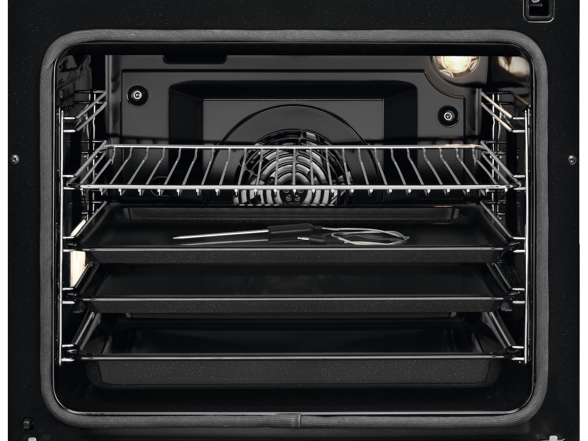 Electrolux 600 SteamBake induksjon 60 cm pyrolyse (stål) Komfyr