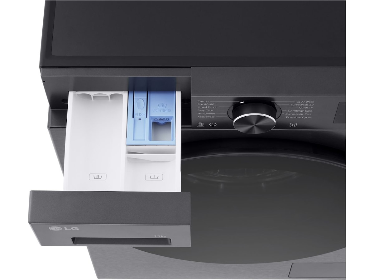 LG Direct-Drive Vaskemaskin F4X5011TBB (svart) Vaskemaskin