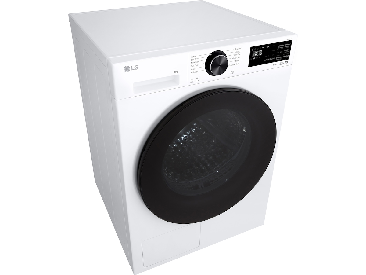 LG RHX5008TLB tørketrommel 8kg (hvit) Tørketrommel