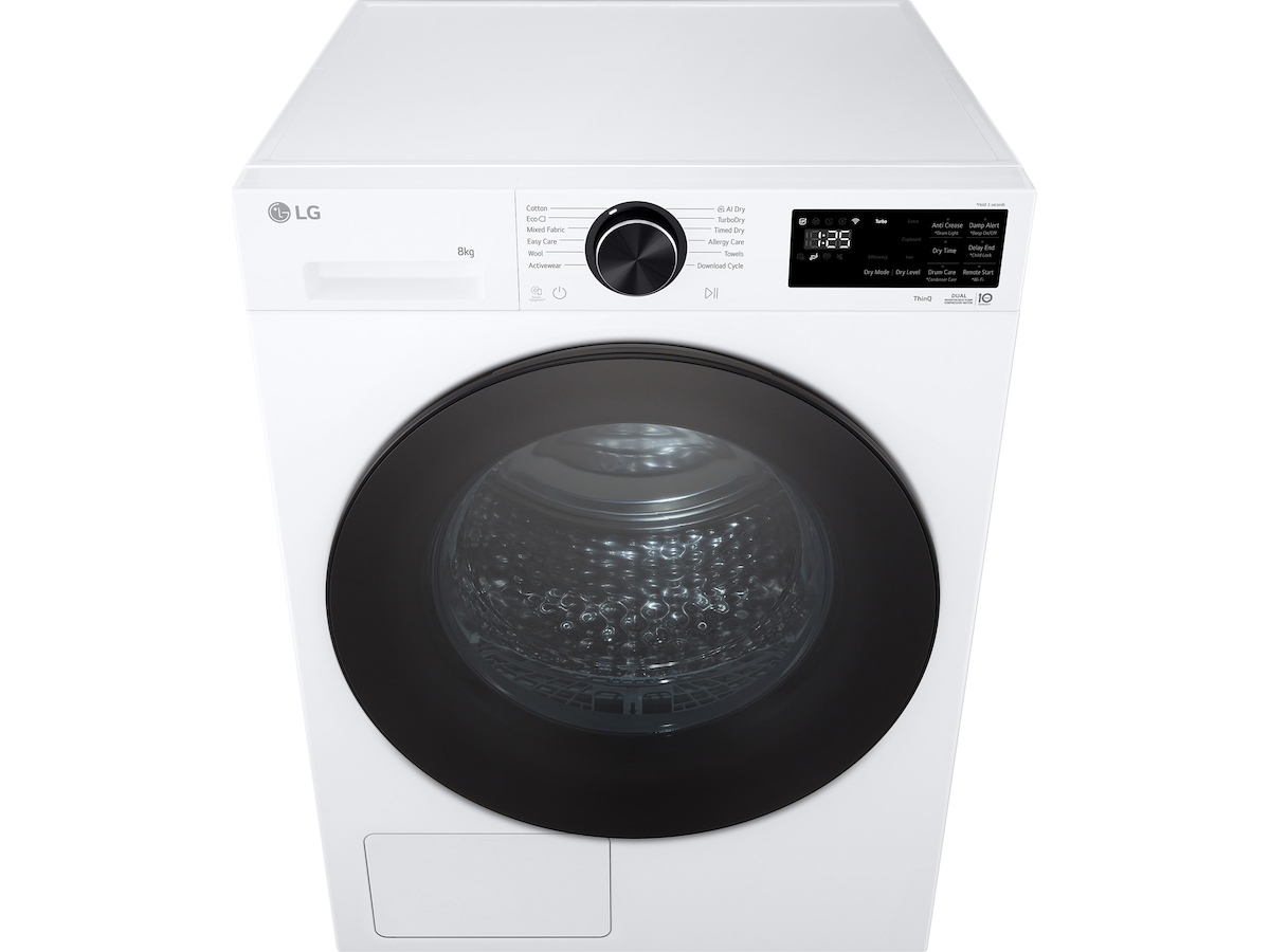 LG RHX5008TLB tørketrommel 8kg (hvit) Tørketrommel