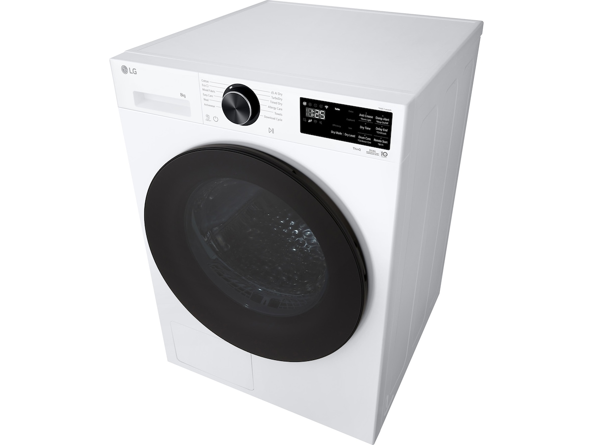 LG RHX5008TLB tørketrommel 8kg (hvit) Tørketrommel