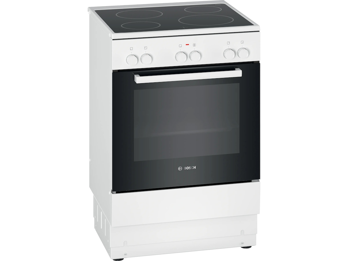 Bosch Serie 2 Komfyr 60cm Glaskeramikk (Hvit) Komfyr