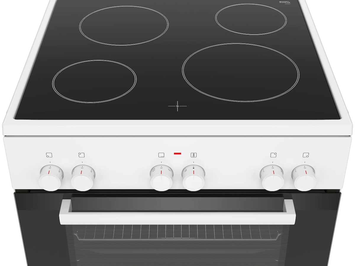 Bosch Serie 2 Komfyr 60cm Glaskeramikk (Hvit) Komfyr