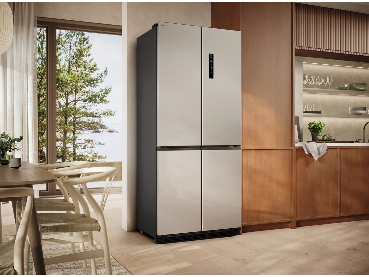 Electrolux 800 MultiChill Perfect Fit 193 cm kombiskap (Rustfritt Stål) Kombiskap