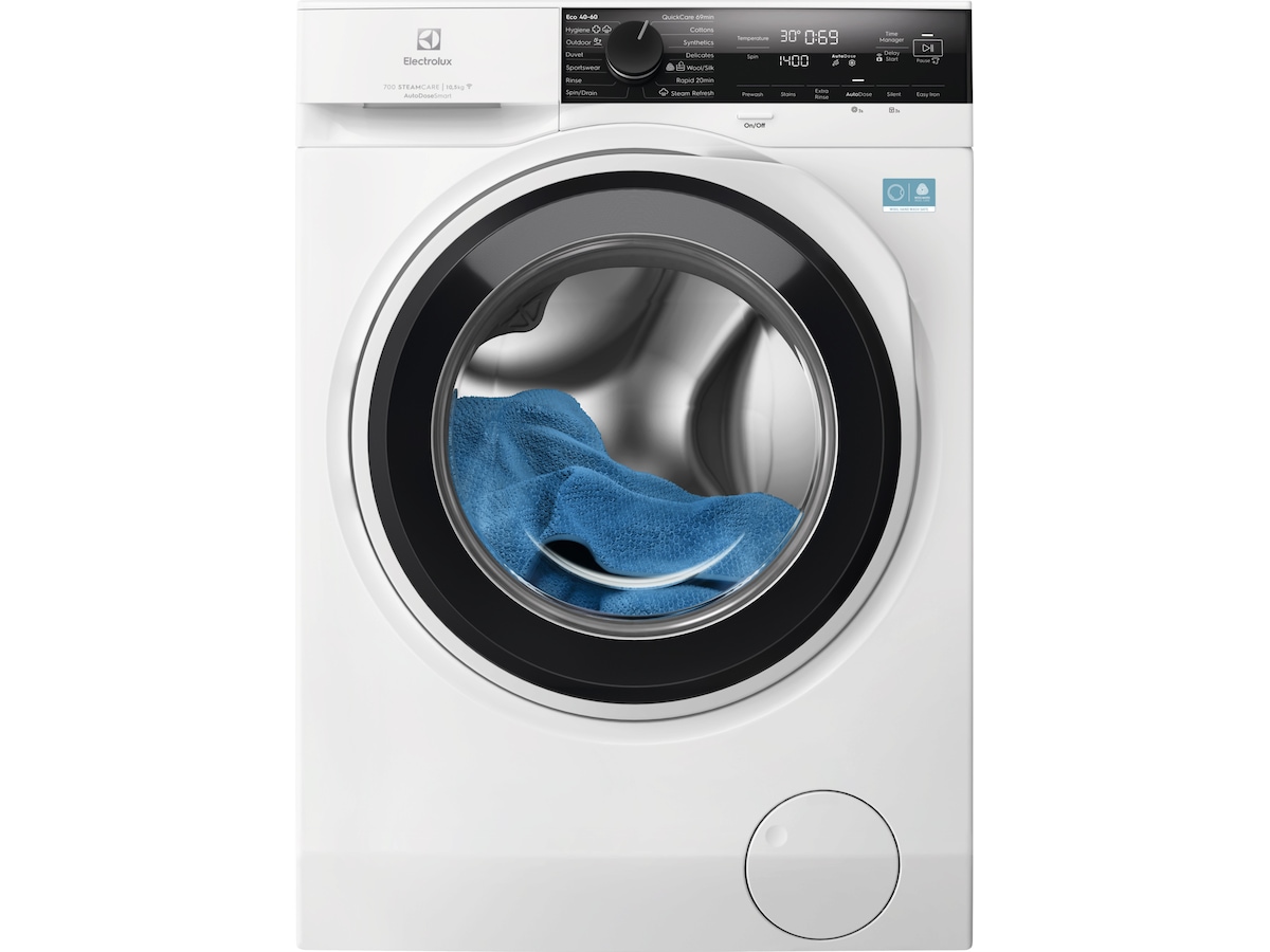 Electrolux EFI743VX4EQ SteamCare 700 Vaskemaskin (hvit) Vaskemaskin