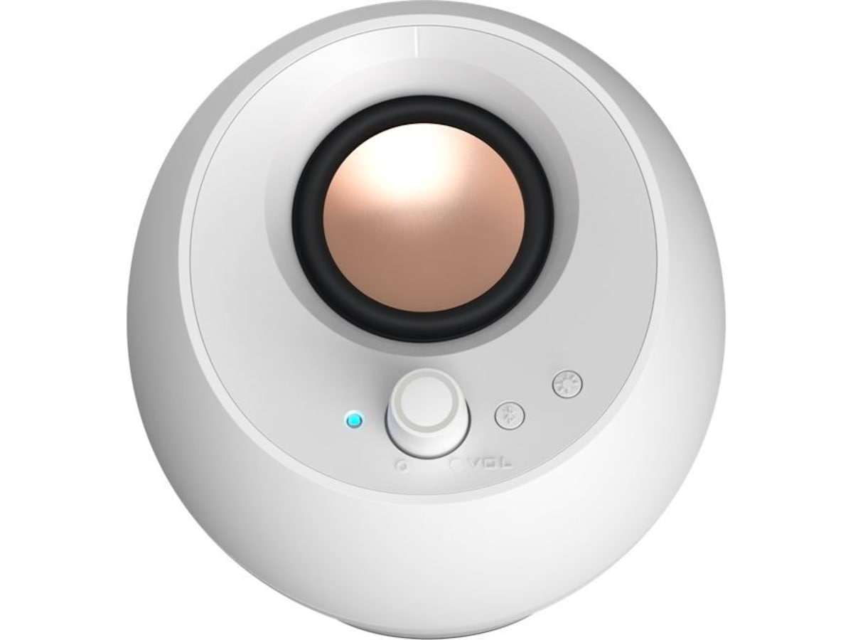 Creative Pebble Pro RGB PC Høyttalere (hvit) 2.0 Høyttalere