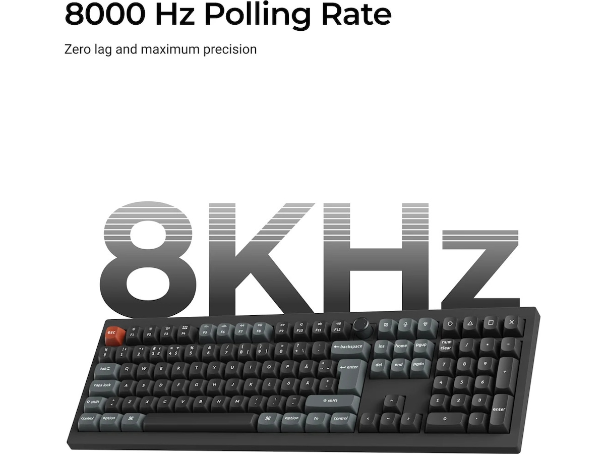 Keychron V6 Ultra 100% 8K Red Trådløst Gamingtastatur Gamingtastatur
