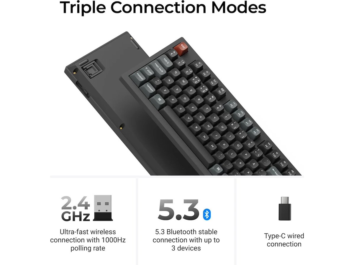 Keychron V6 Ultra 100% 8K Red Trådløst Gamingtastatur Gamingtastatur