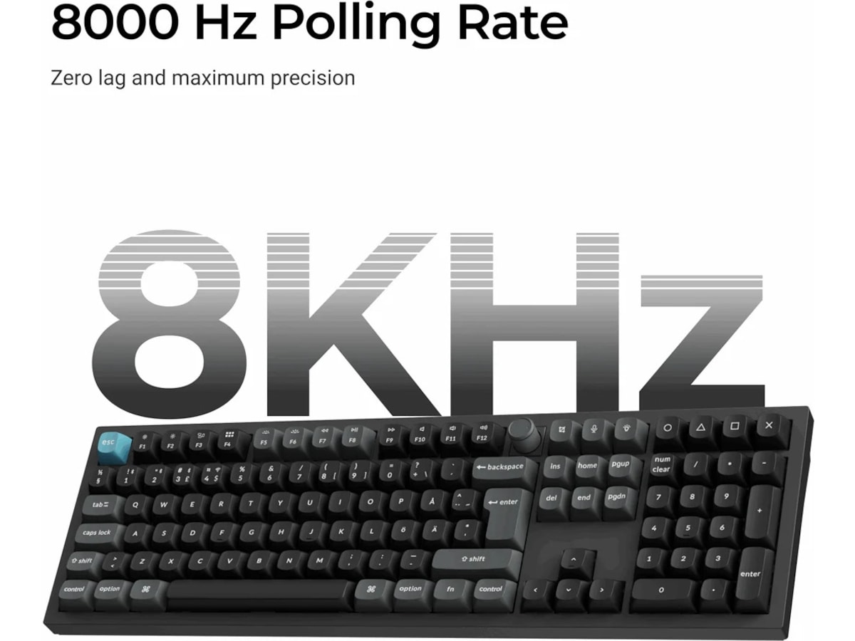 Keychron Q1 Ultra 100% 8K Brown Trådløs Gamingtastatur Gamingtastatur