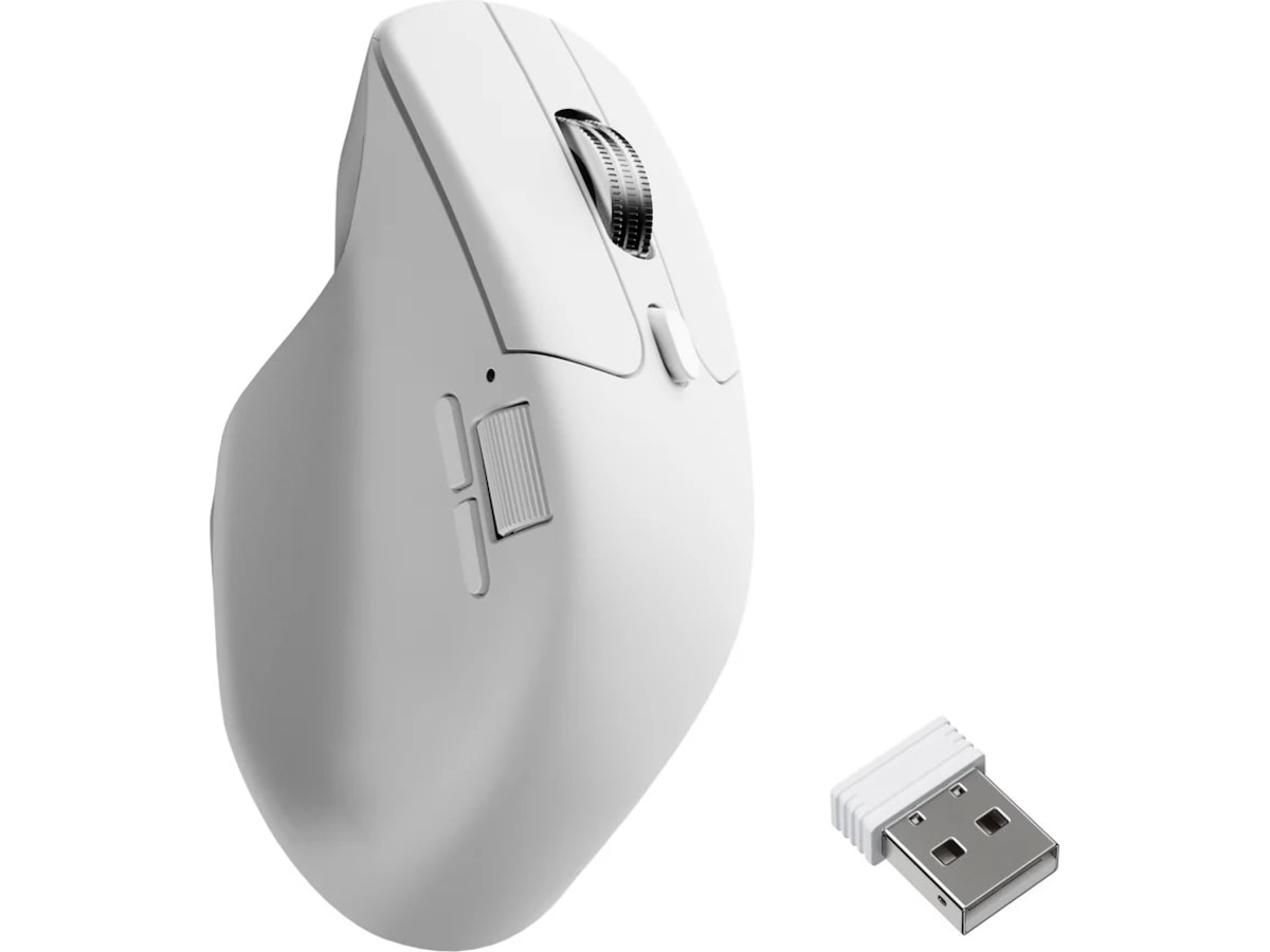 Keychron M6 trådløs optisk mus (hvit) Mus