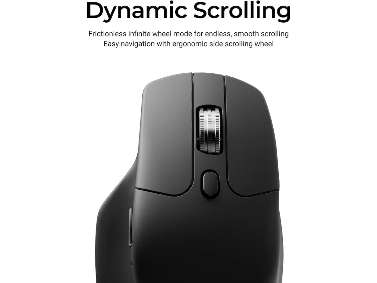 Keychron M6 trådløs optisk mus (sort) Mus