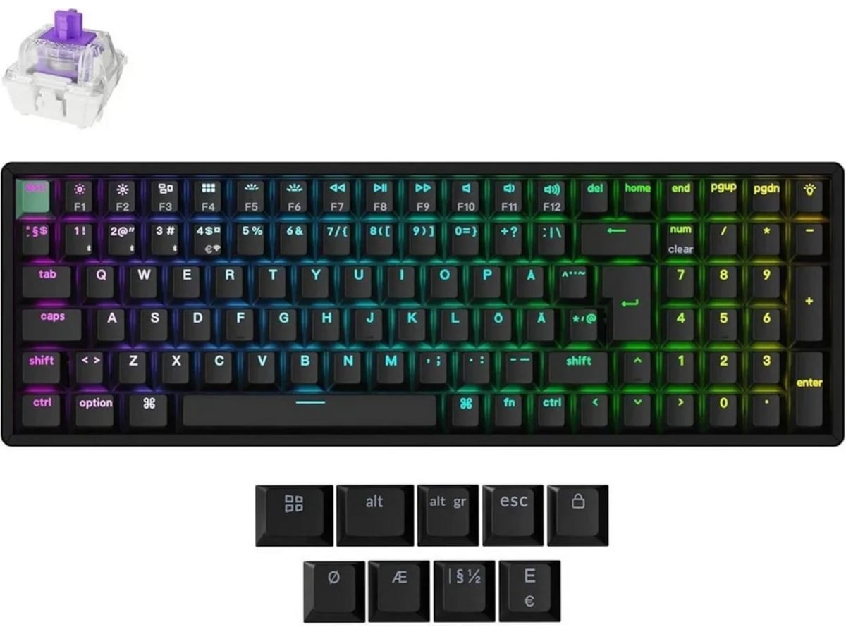 Keychron K4 HE Trådløst Gamingtastatur (sort) Gamingtastatur