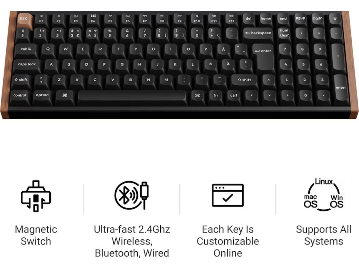 Keychron K4 HE SE Trådløst Gamingtastatur (hvit) Gamingtastatur