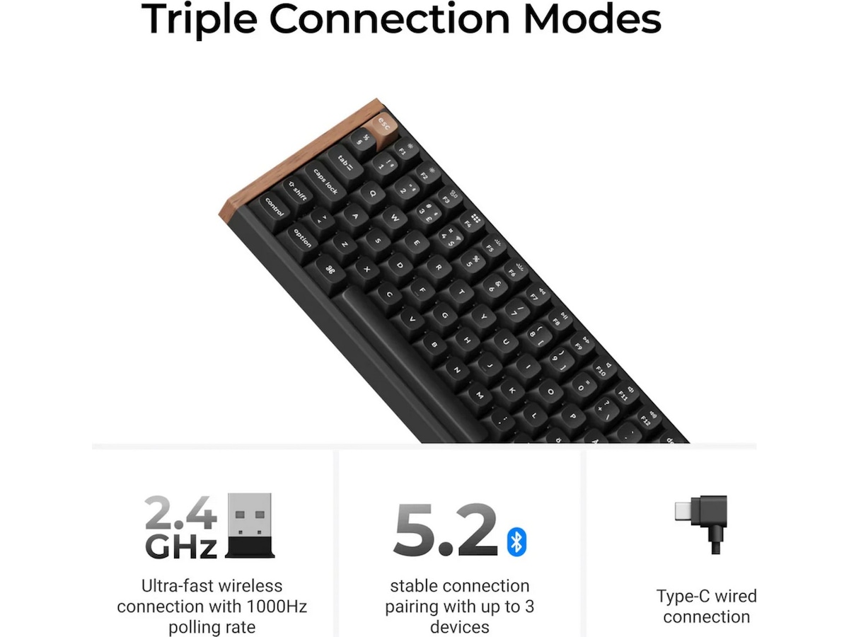 Keychron K4 HE SE Trådløst Gamingtastatur (hvit) Gamingtastatur