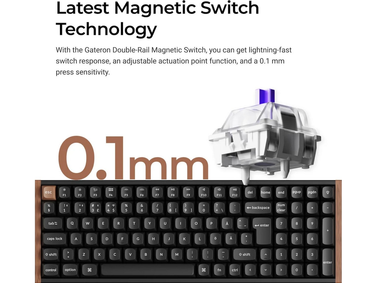 Keychron K4 HE SE Trådløst Gamingtastatur (hvit) Gamingtastatur