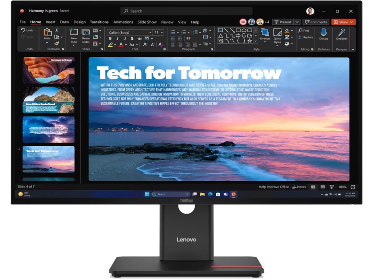 Lenovo 27" skjerm ThinkVision T27QD-40 -B-Grade Demo skjermer