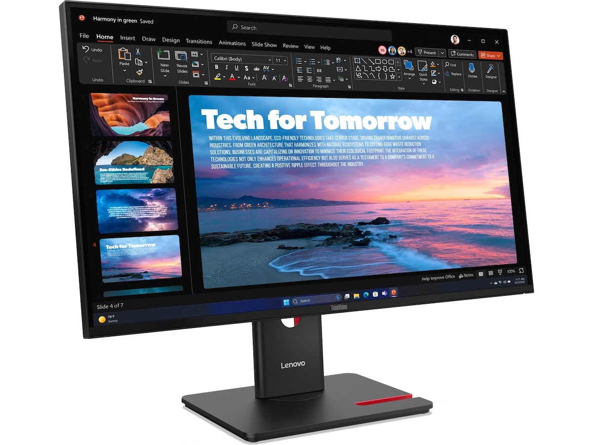 Lenovo 27" skjerm ThinkVision T27QD-40 -B-Grade Demo skjermer