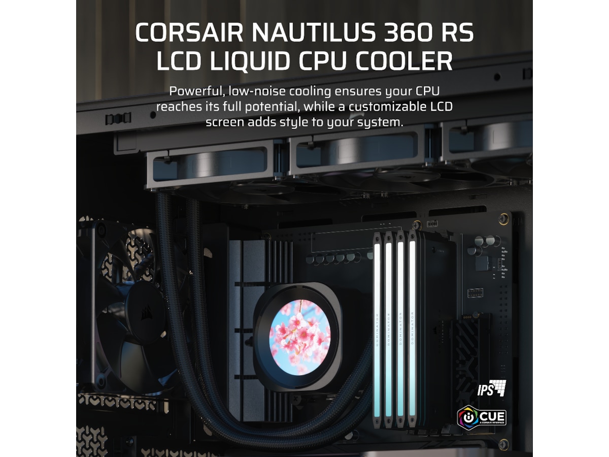 Corsair Nautilus 360 RS LCD Kjøler (sort) -B-Grade Demo annet i datautstyr