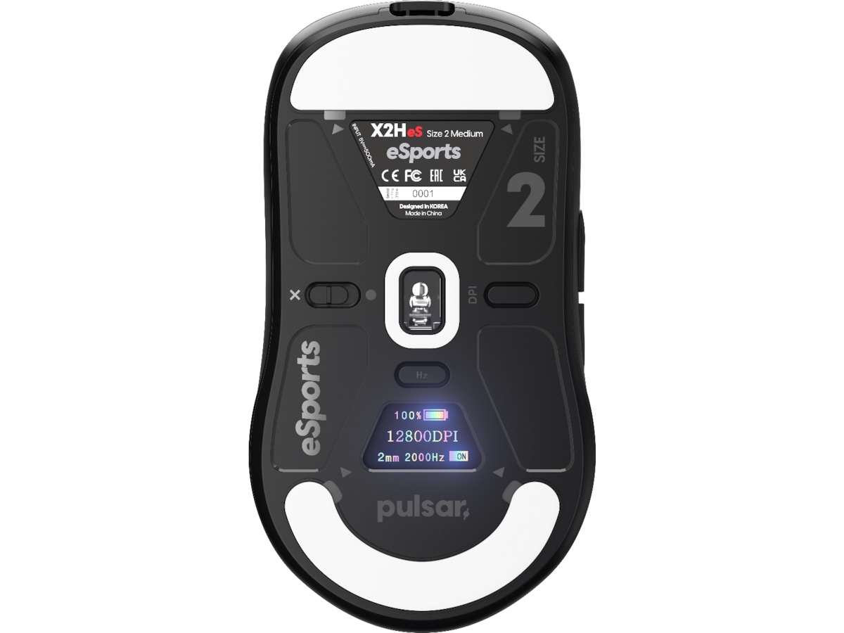 Pulsar X2H V3 eS Medium Trådløs Gamingmus (sort) -B-Grade Demo mus