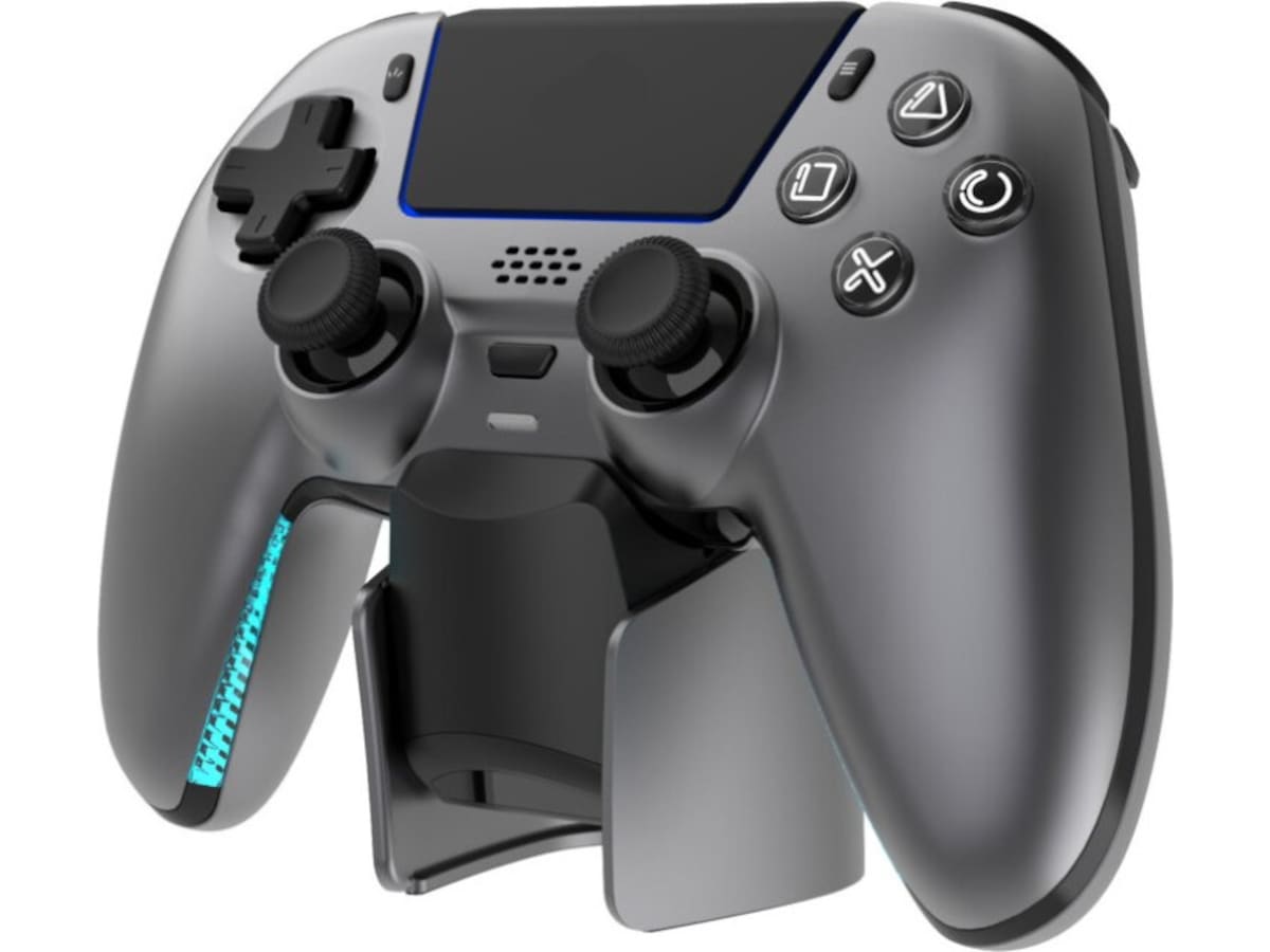 Deltaco Gaming Trådløs Handkontroll Metallic Painted (PS5) (Steel Gray) Tilbehør til spillkonsoller