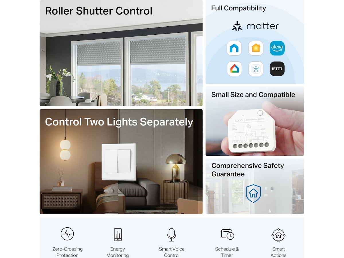 TP-Link Tapo S212 Smart Switch Modul 3-pack Smart strømstyring