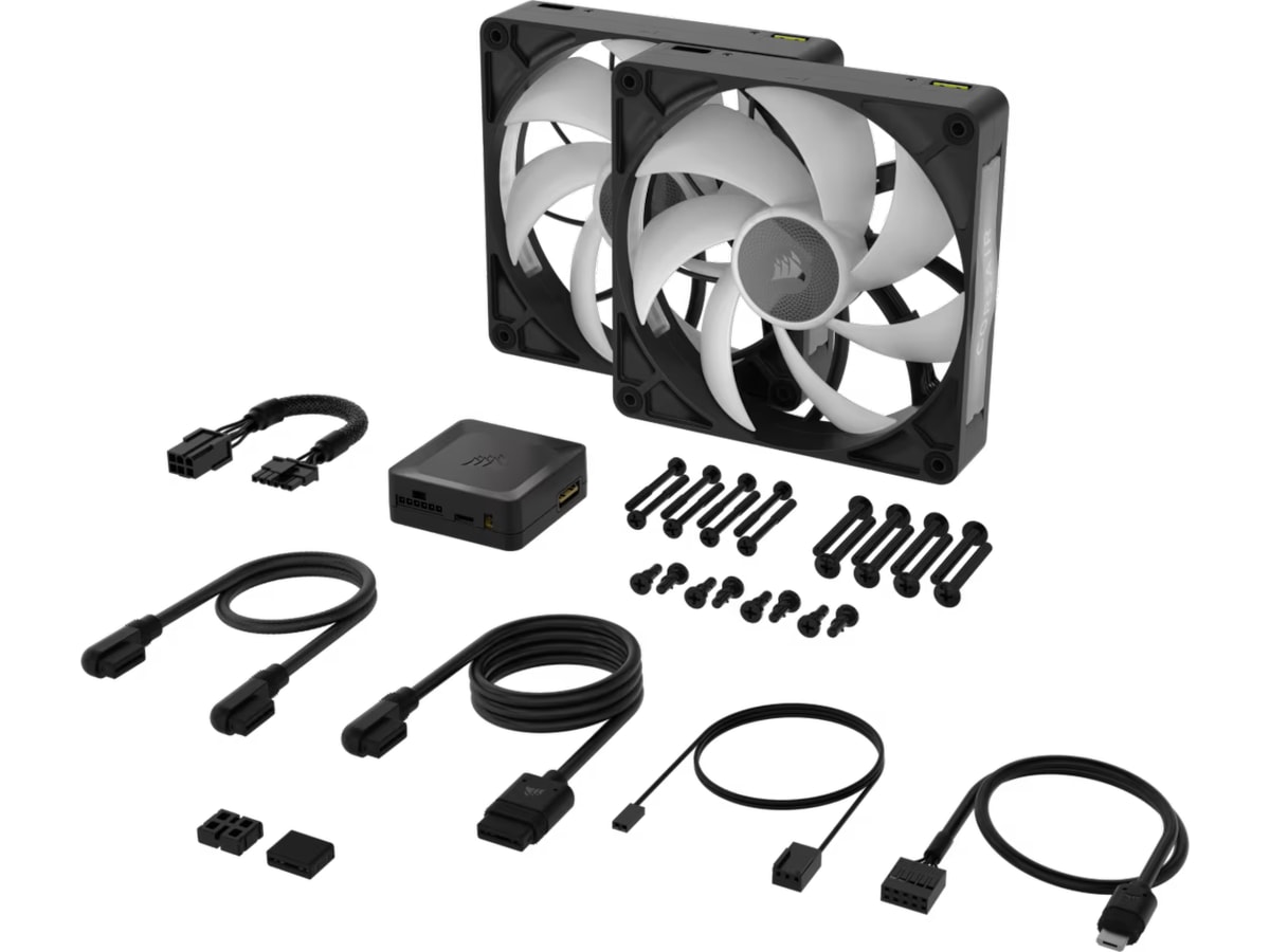 Corsair iCUE LINK RX140 RGB MAX Vifte 2pk (sort) -B-Grade Demo annet i datautstyr