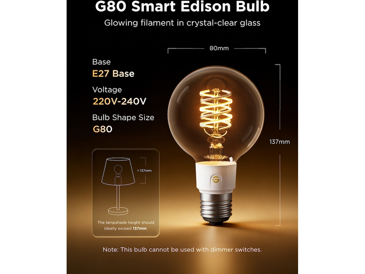 Govee Smart Edison Pærer 2-pack Lyspærer & LED-pærer