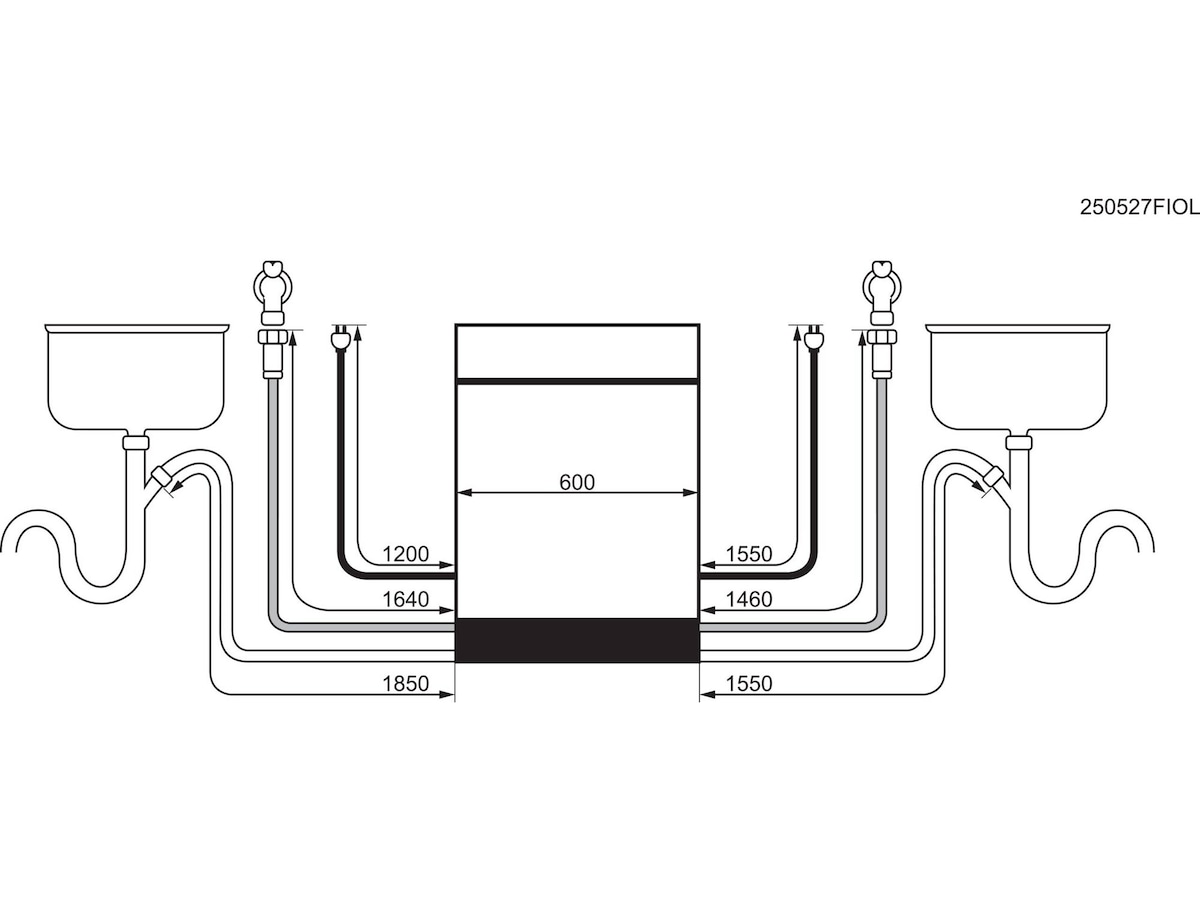 Electrolux E72UA200SX oppvaskmaskin Underbygd oppvaskmaskin