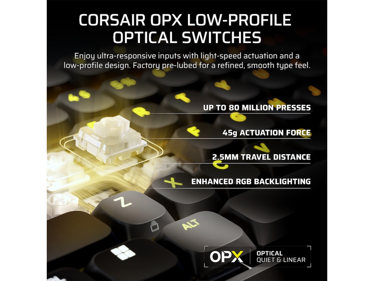 CORSAIR VANGUARD AIR 99 Trådløst Gamingtastatur -B-Grade Demo tastatur