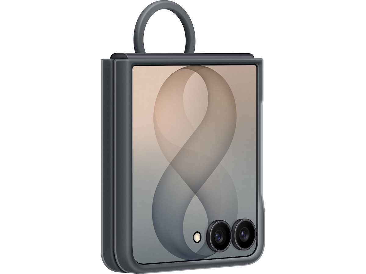 Samsung Galaxy Z Flip8 Ring Magnet Silikondeksel (graphite) Mobildeksel