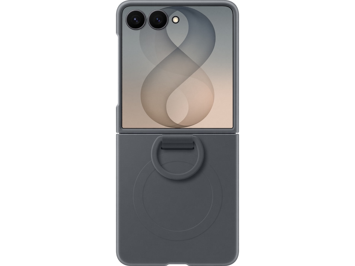 Samsung Galaxy Z Flip8 Ring Magnet Silikondeksel (graphite) Mobildeksel