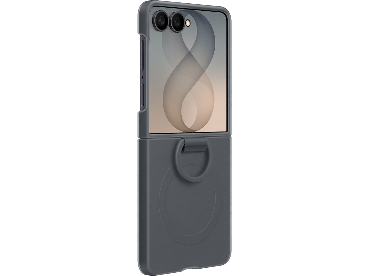 Samsung Galaxy Z Flip8 Ring Magnet Silikondeksel (graphite) Mobildeksel
