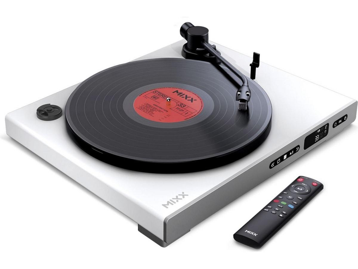 MIXX Analog Plus Vinyl og CD-spiller (hvit) Platespiller