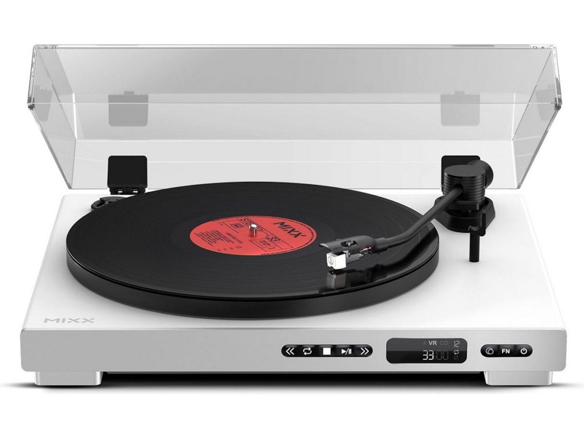 MIXX Analog Plus Vinyl og CD-spiller (hvit) Platespiller