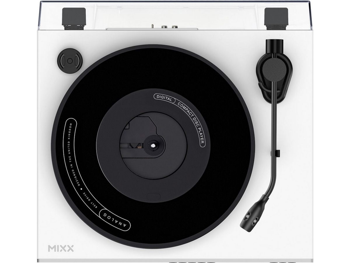 MIXX Analog Plus Vinyl og CD-spiller (hvit) Platespiller