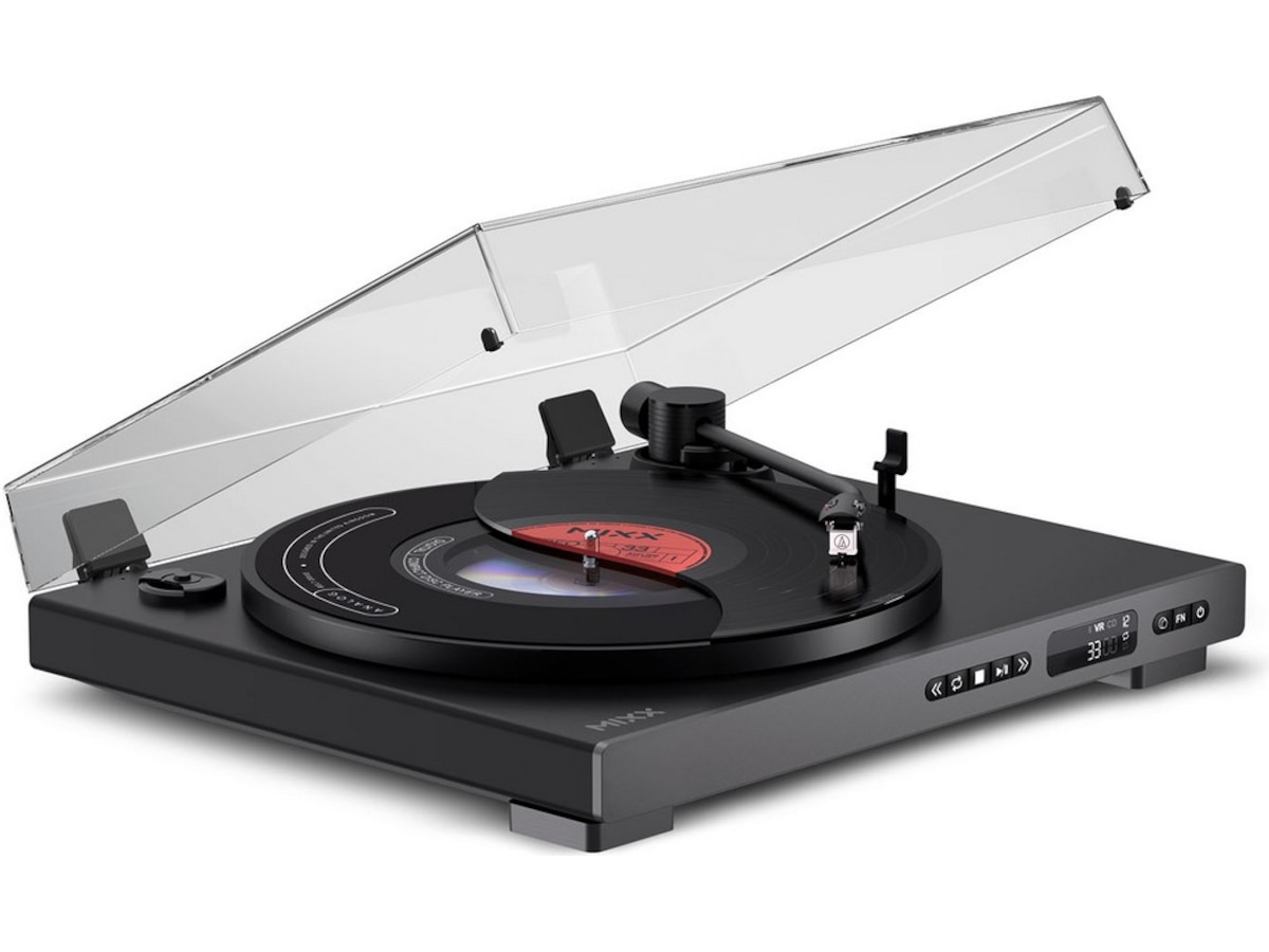 MIXX Analog Plus Vinyl og CD-spiller (sort) Platespiller