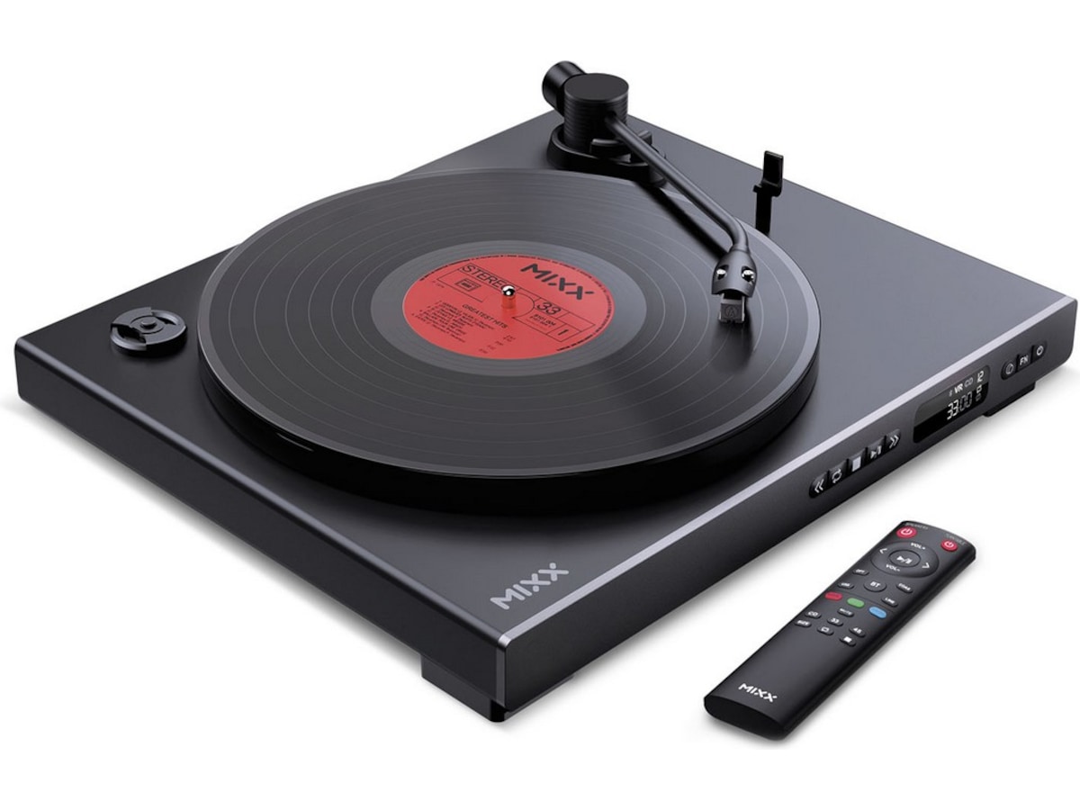 MIXX Analog Plus Vinyl og CD-spiller (sort) Platespiller