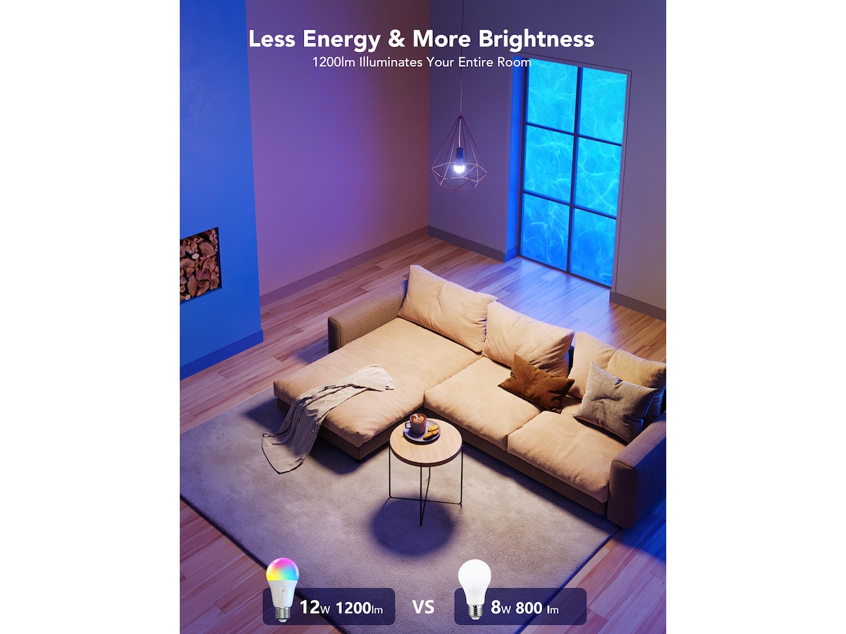 Govee H60093C1 WIFI & Bluetooth Smart Lyspære 1200lm Lyspærer & LED-pærer