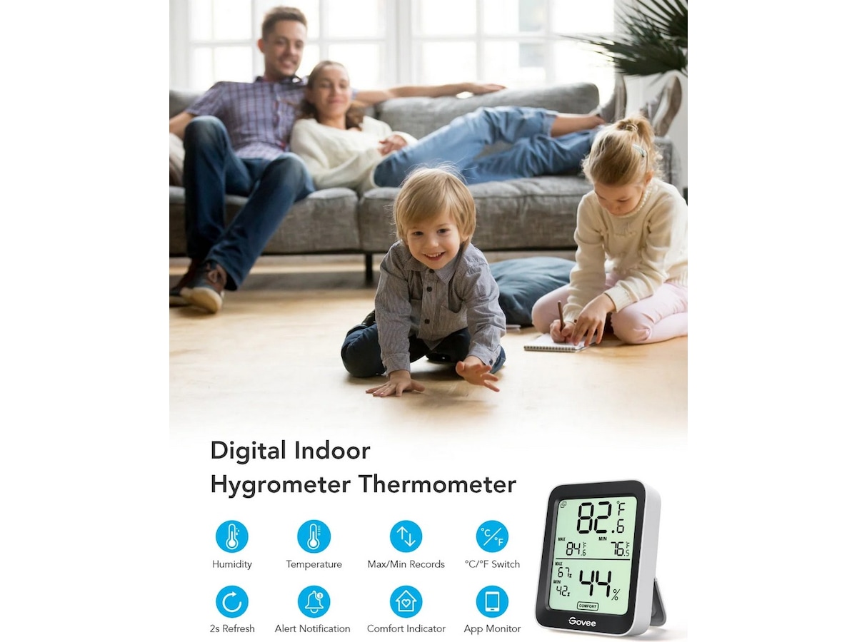 Govee Bluetooth Termometer Hygrometer H5075 Værstasjoner