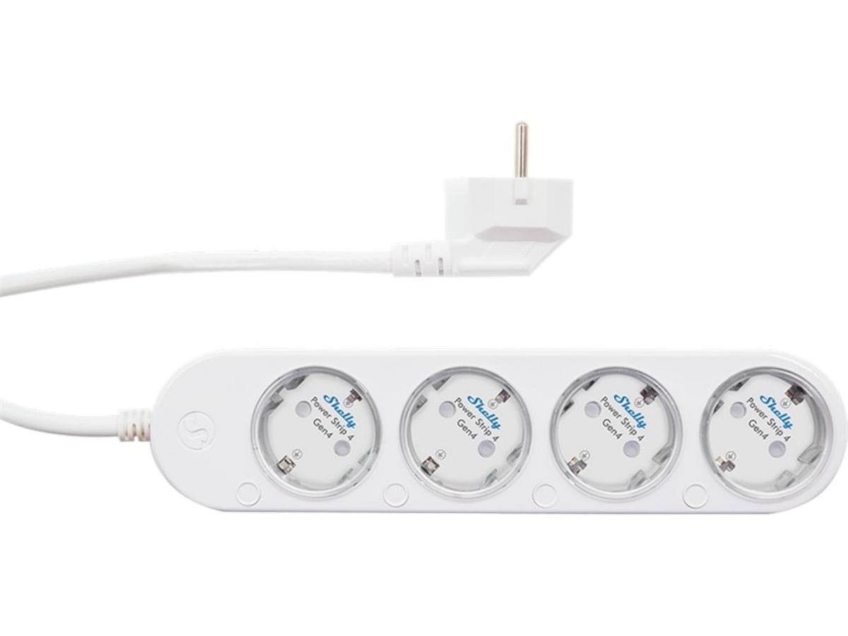 Shelly Power Strip Gen4 (hvit) Smart strømstyring