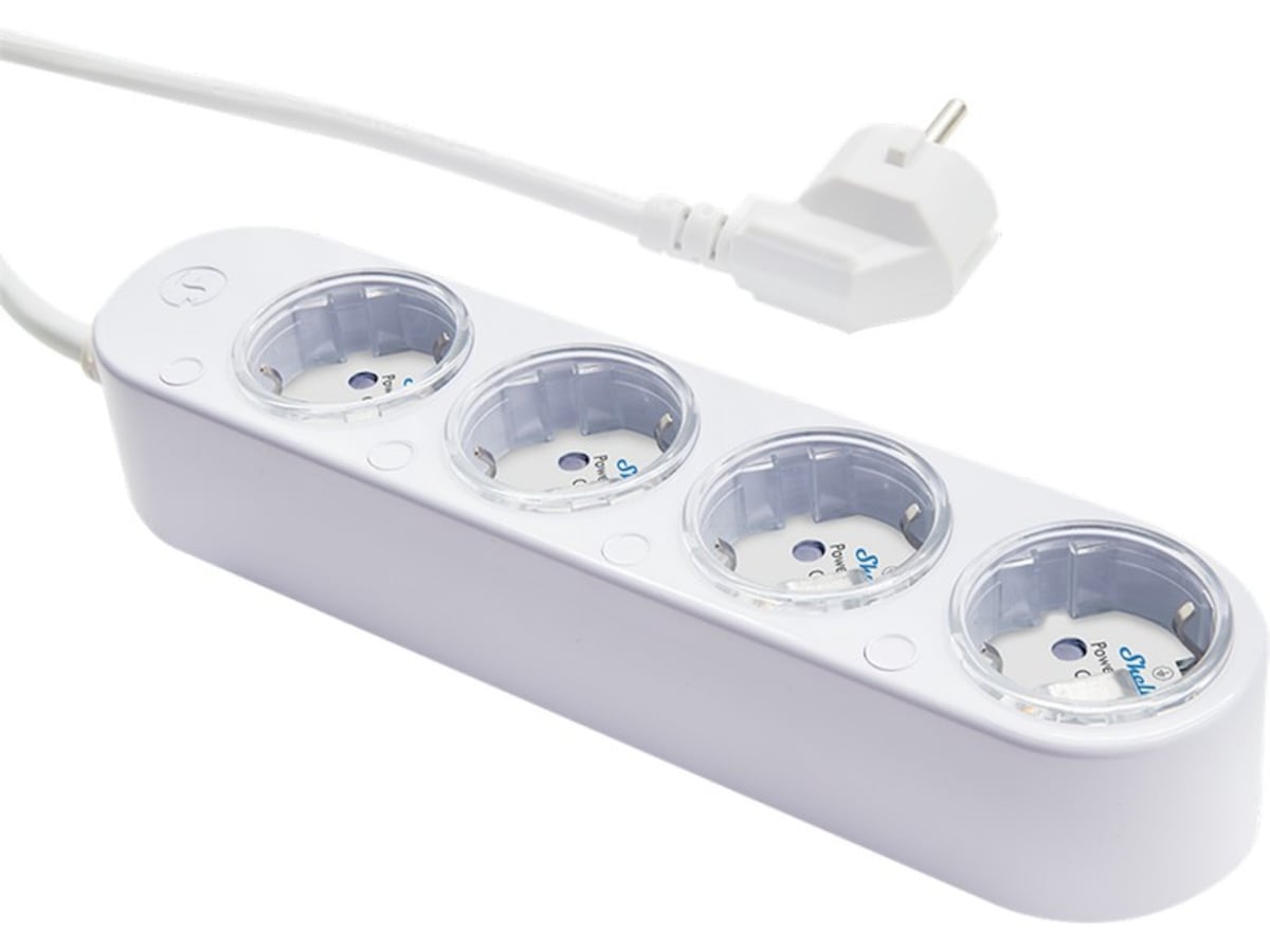 Shelly Power Strip Gen4 (hvit) Smart strømstyring