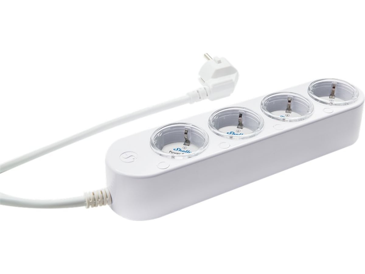 Shelly Power Strip Gen4 (hvit) Smart strømstyring