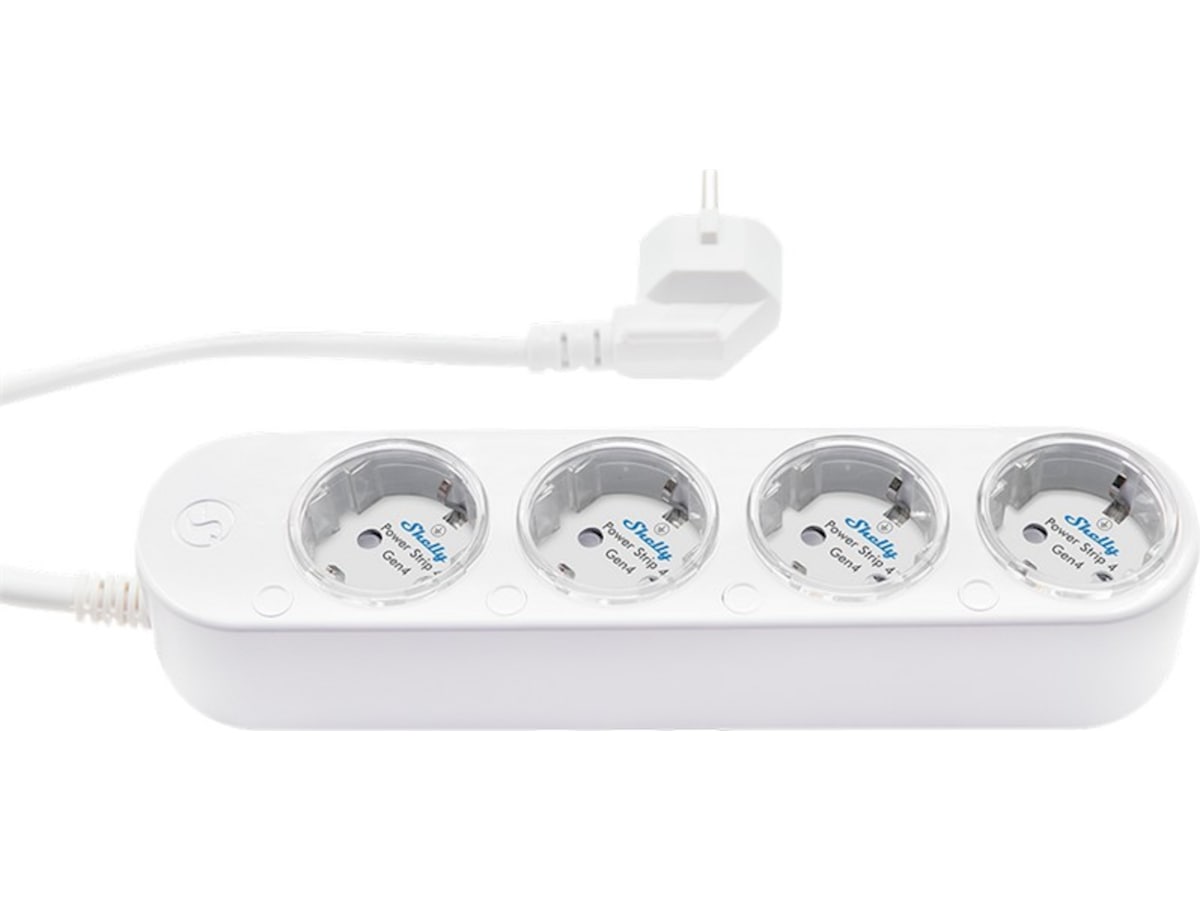 Shelly Power Strip Gen4 (hvit) Smart strømstyring