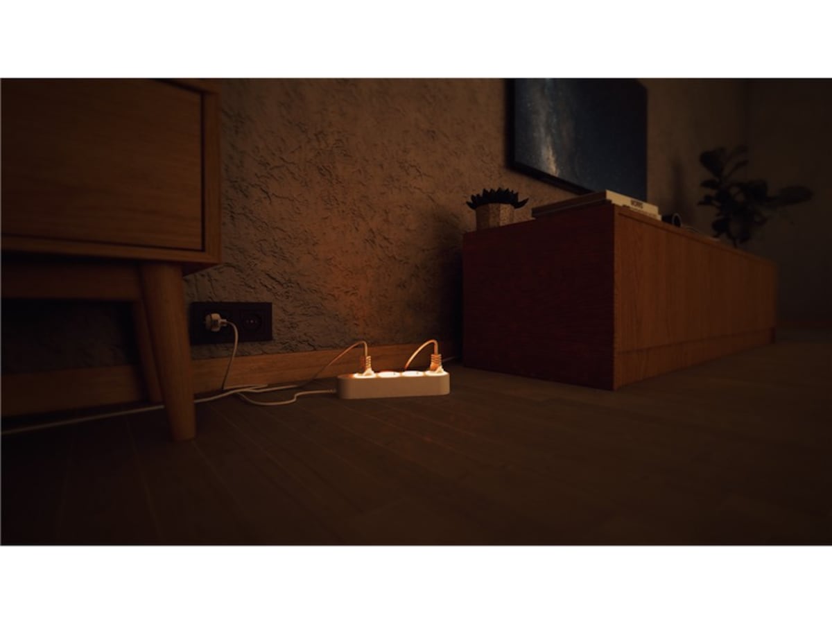 Shelly Power Strip Gen4 (hvit) Smart strømstyring
