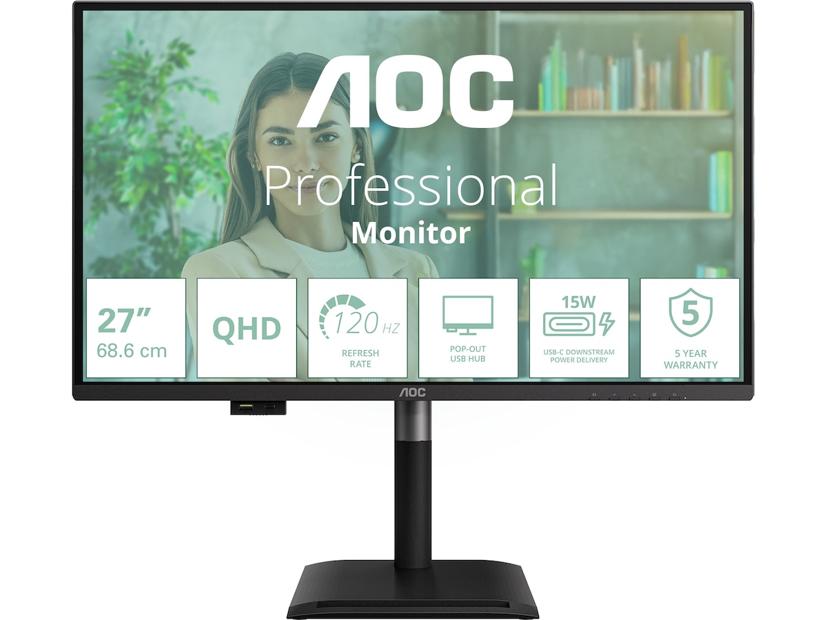 AOC 27" skjerm Q27P4U Skjermer