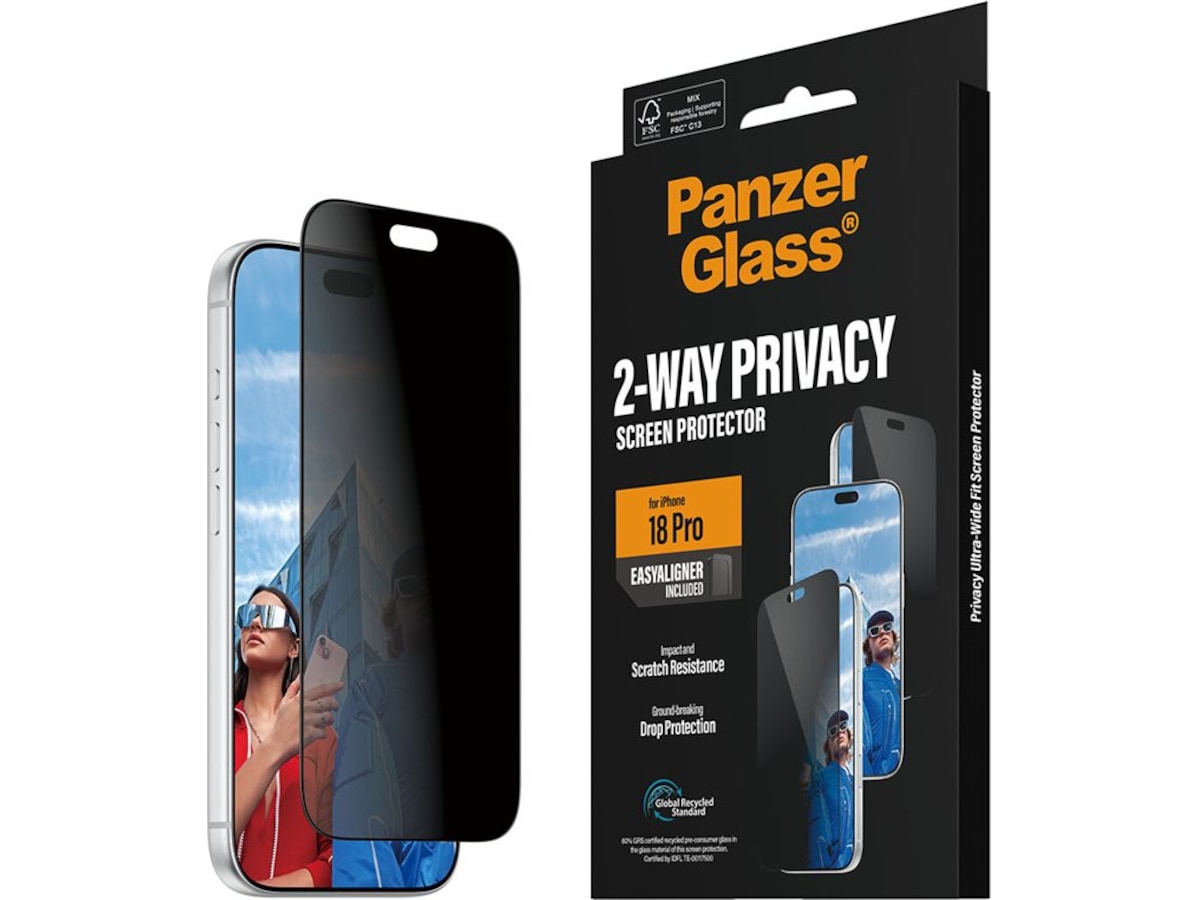 PanzerGlass iPhone 18 Pro Privacy Skjermbeskytter Skjermbeskytter