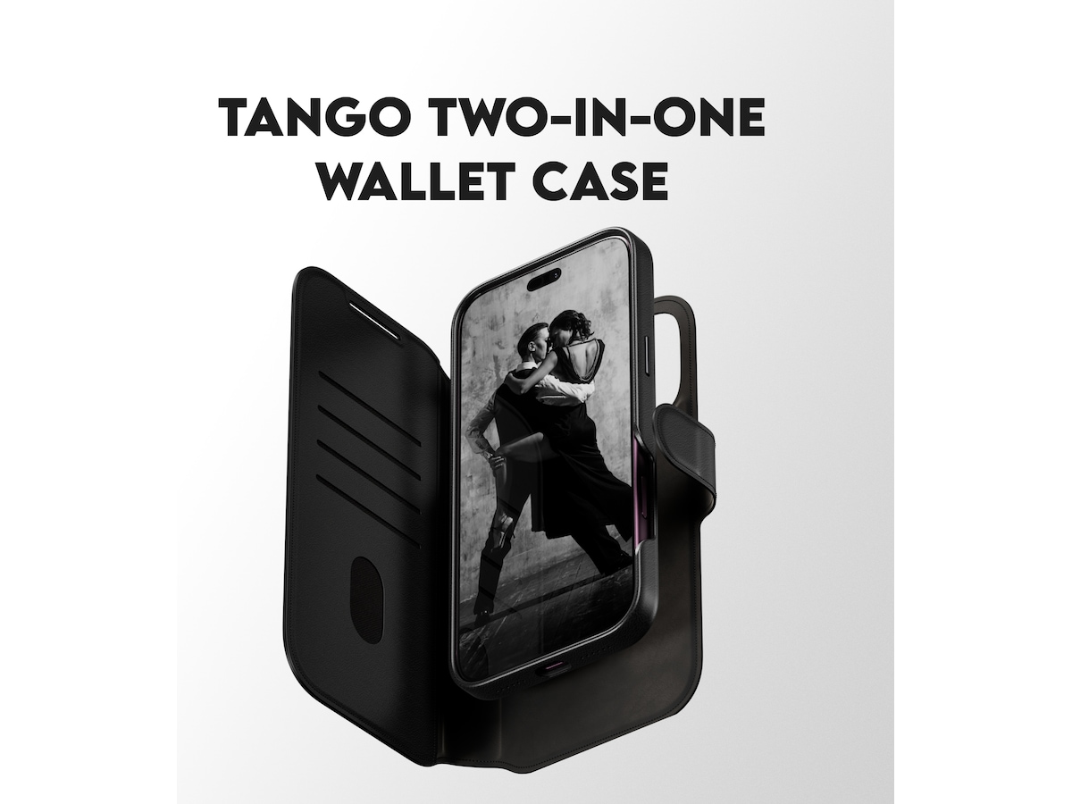 PanzerGlass CARE iPhone 17 Pro Max/18 Pro Max Tango 2-i-1 Lommebokdeksel (sort) Mobildeksel