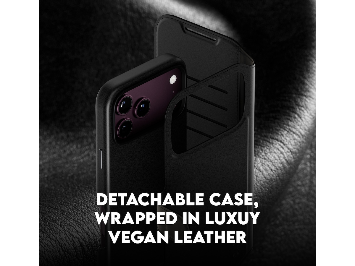 PanzerGlass CARE iPhone 17 Pro Max/18 Pro Max Tango 2-i-1 Lommebokdeksel (sort) Mobildeksel